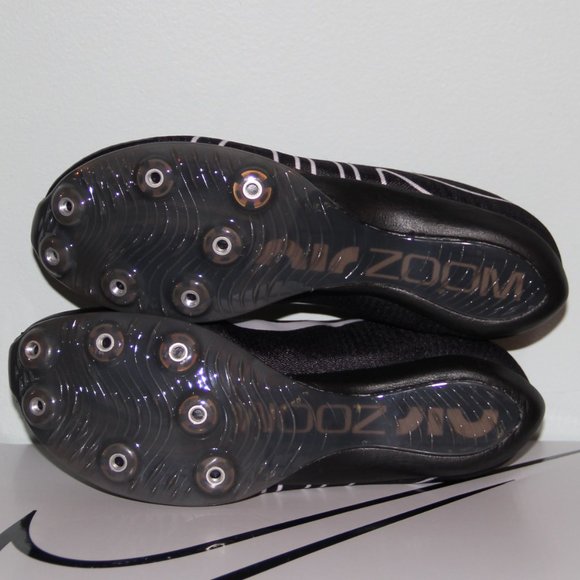 Nike Air Zoom Maxfly More Uptempo Track Spikes Mens 4.5 Womens 6 Black - Picture 6 of 9